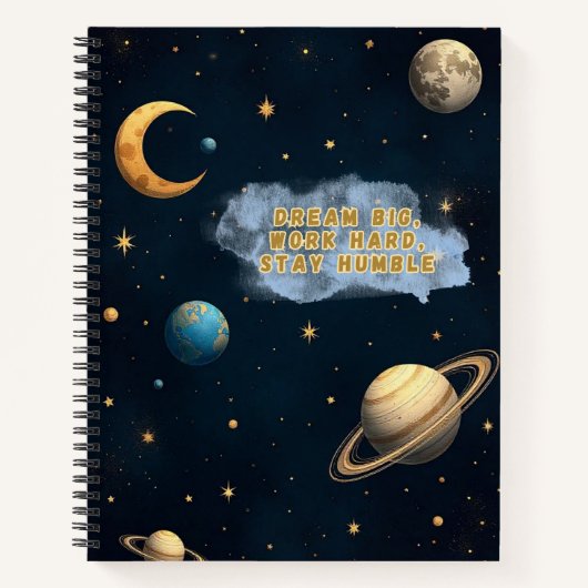 星の夢と決意 ノートブック (正面)