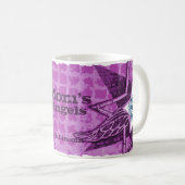 星の天使ママ 紫マグカップ コーヒーマグカップ (正面右)