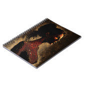 星の女性レッド&ブラウン小さなノート ノートブック (左側)