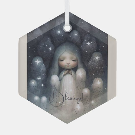 星の妖精を自分で作る ガラスオーナメント (正面)