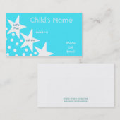 星の子供のテレホンカード コーリングカード (正面/裏面)