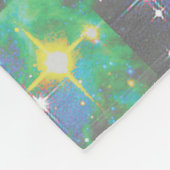 星の宇宙インキャット フリースブランケット (角)