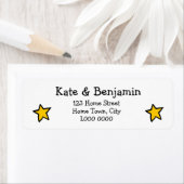 星の宛名ラベル ラベル (インサイチュ)