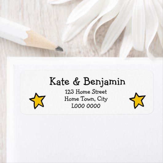 星の宛名ラベル ラベル (インサイチュ)