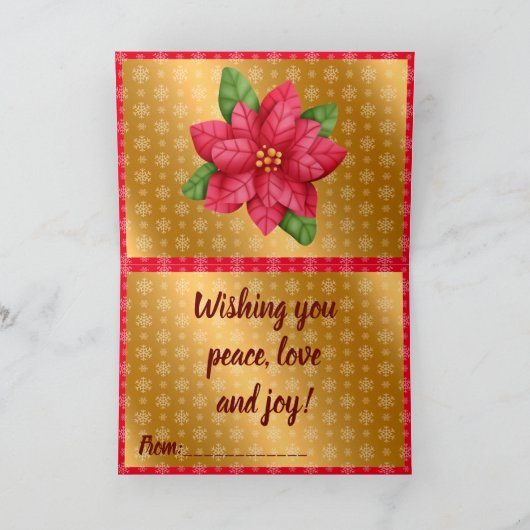 星の小人 カスタマイズカラーとテキスト シーズンカード (内部)