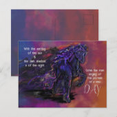 星の小径の馬の追悼 ポストカード (正面/裏面)