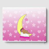 星の少女の赤ん坊のシャワーのエスニックを願った ゲストブック (裏面)