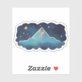 星の山の反射 シール (シート)