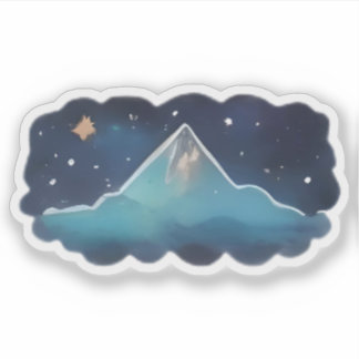 星の山の反射 シール