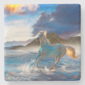 星の島のアラビア馬#2 ストーンコースター (正面)