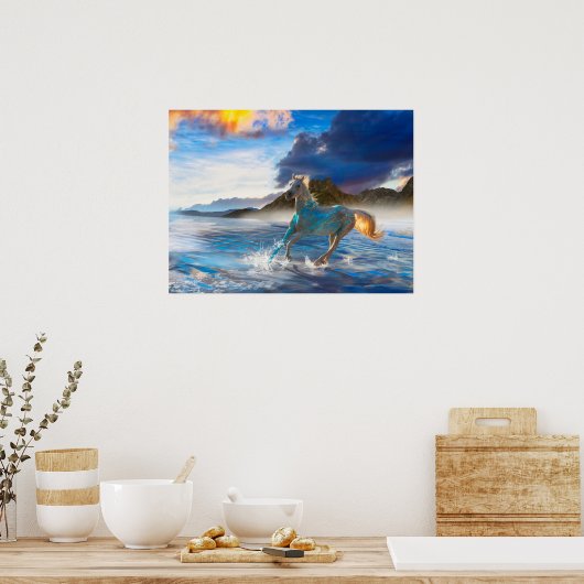 星の島のアラビア馬#2 ポスター (キッチン)