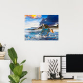 星の島のアラビア馬#2 ポスター (ホームオフィス)