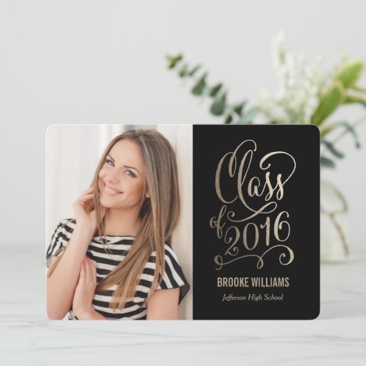 星の年の編集可能なカラー目盛り 招待状 (スタンド正面)