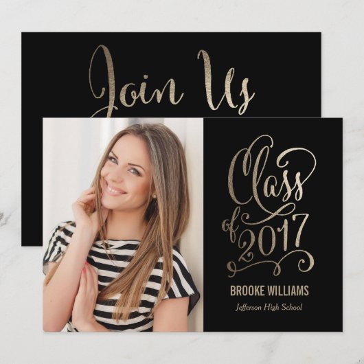 星の年の編集可能なカラー目盛り 招待状 (正面/裏面)