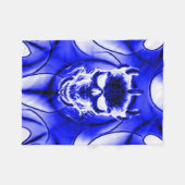 星の幻影のスカル フリースブランケット (正面(横))