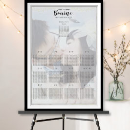 星の座席表の下の写真 ポスター