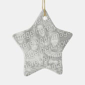 星の形の写真のオーナメントは|あなたの画像を加えます セラミックオーナメント (右)