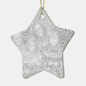 星の形の写真のオーナメントは|あなたの画像を加えます セラミックオーナメント (左)