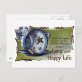 星の形をした茶葉の花は幸運を予知 ポストカード (正面/裏面)