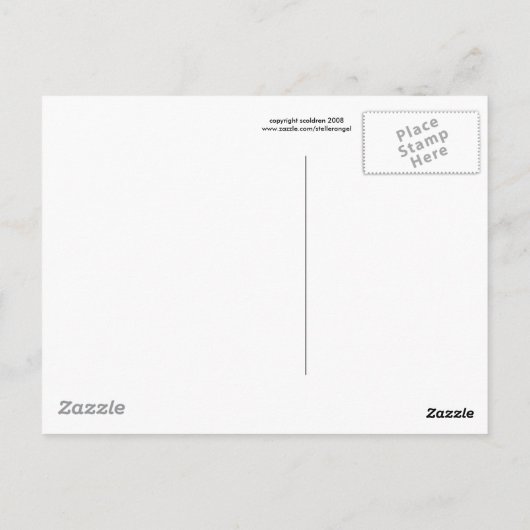 星の形成 ポストカード (裏面)