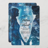 星の愛のカップル結婚ズ 招待状 (正面/裏面)