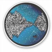 星の愛 シール (正面)