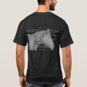 星の投げる人のTシャツ Tシャツ (裏面)