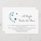 星の招待状の下の夜 招待状 (正面/裏面)