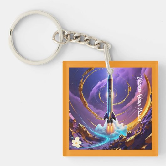 「星の探検」 キーホルダー (正面)