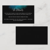 星の整列した結婚詳細のエンクロージャカード エンクロージャーカード (正面/裏面)