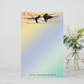 星の文房具の中のダンス 便箋 (スタンド正面)