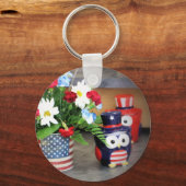 星の斜線 キーホルダー (裏面)