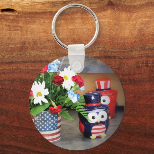 星の斜線 キーホルダー (裏面)