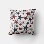 星の斜角赤白青 クッション (裏面)