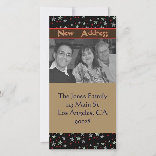 星の新しいアドレス 案内状 (正面)