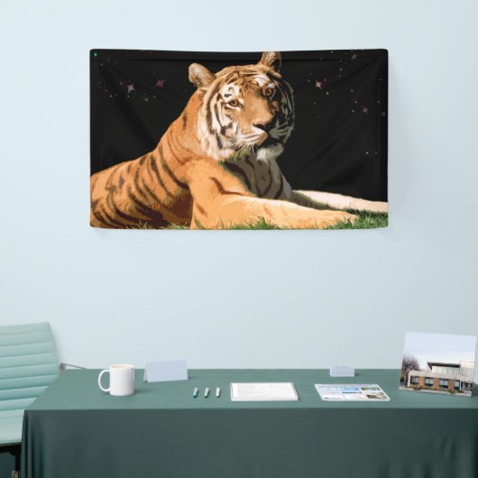 星の旗の下のトラ 横断幕 (トレードショー)