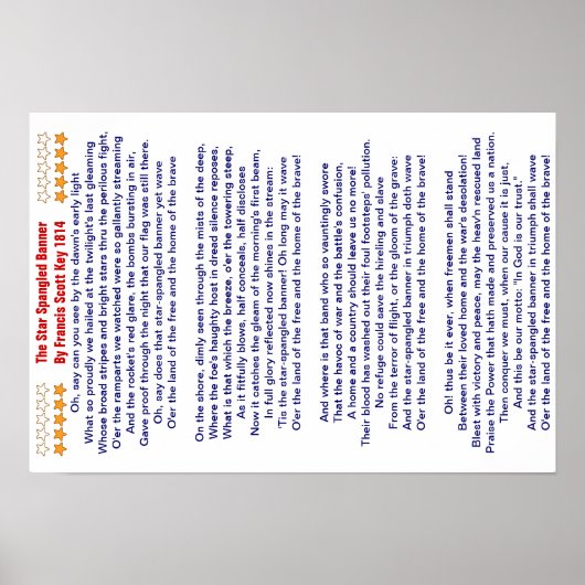 星の旗* ポスター (正面)