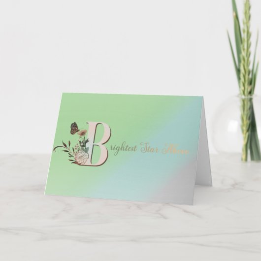 星の明るさのメモリカード サンキューカード (正面)