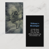 星の星座の(占星術の)十二宮図の占星術のアクエリアス 名刺 (正面/裏面)