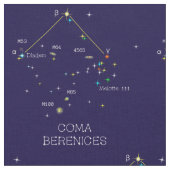 星の星座コマのベレニス ファブリック (クローズアップ)