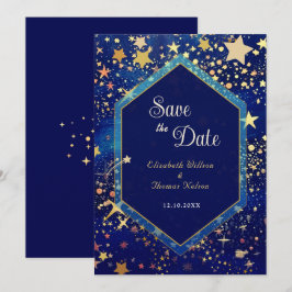 星の星空結婚の青 セーブザデート