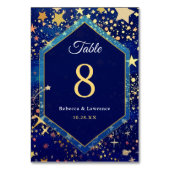 星の星空結婚の青 テーブルナンバー (正面)