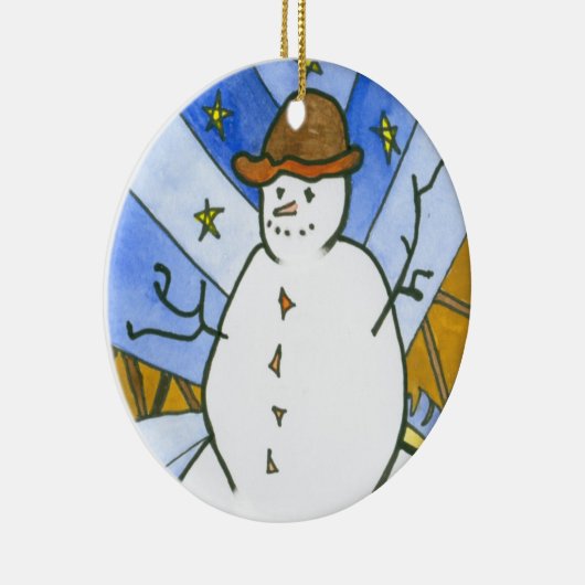 星の曲芸師のクリスマスツリーのオーナメント セラミックオーナメント (右)