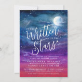 星の書月芸術の中で結婚あった 招待状 (正面)