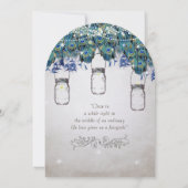 星の森の下のおとぎ話メイスンジャーブーコック 招待状 (裏面)