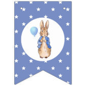 星の模様のウサギのピーター バンティングフラッグ (第2の旗)