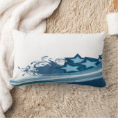 星の波の枕 ランバークッション (ブランケット)