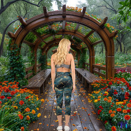 星の波:宇宙流と星空の夜のデザイン カプリレギンス