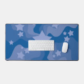 星の海 – 青 デスクマット (キーボード&マウス)