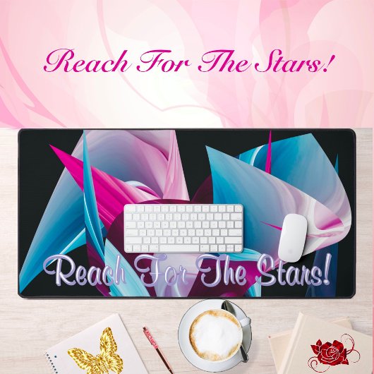 星の液化抽象芸術に手をやる気を起こさせる伸ばす デスクマット